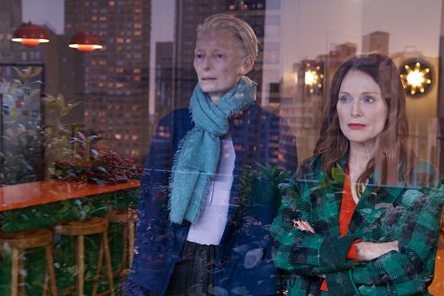 Tilda (L) leads the cast as Martha alongside Julianne (R) as Ingrid in the drama-comedy that also stars acting legend and filmmaker John Turturro and Face/Off star Alessandro