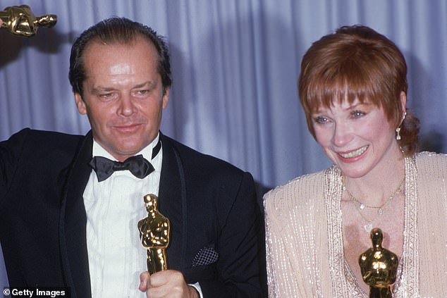 MacLaine and Nicholson both won Oscars for their performances in the 1983 drama (pictured in Los Angeles in 1984)