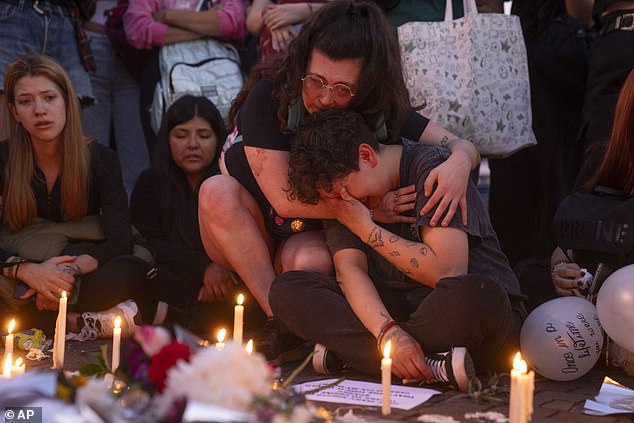 Fans were seen mourning the singer's death in Buenos Aires on Thursday after the news was confirmed