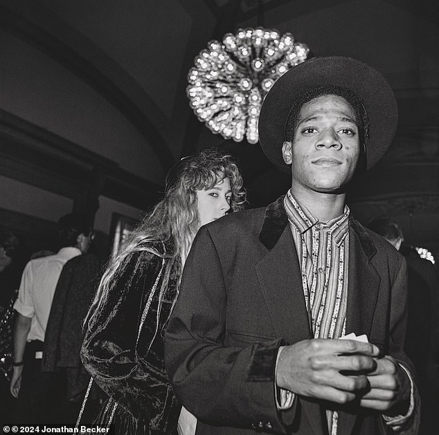 Jean-Michel Basquiat at the Pina Bausch opening at the Brooklyn Academy of Music, October 1985