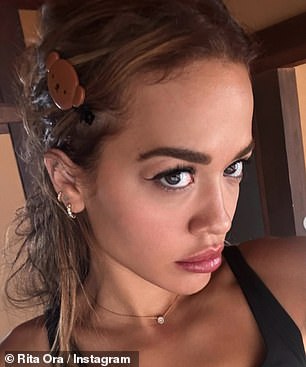 Rita looked sensational in a slew of stunning selfies