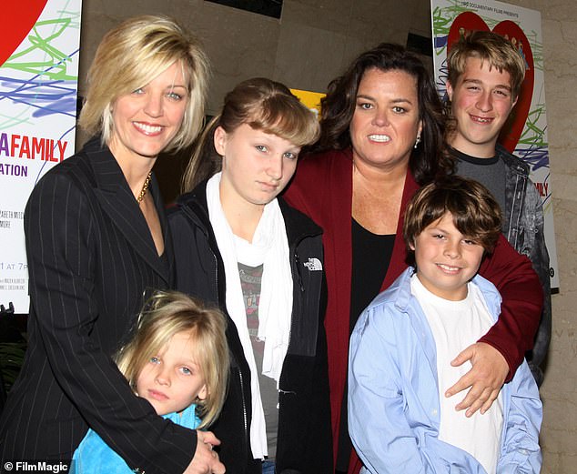 Chelsea was adopted by Rosie and ex-wife Kelli Carpenter when she was just a baby, but moved out of the family home in 2016 at the age of 18; The family was pictured in 2010 with their children Vivienne, Chelsea, Blake and Parker