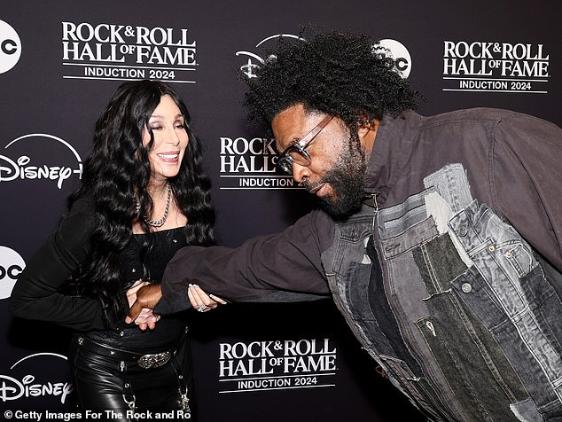 Cher shared a playful moment with Questlove