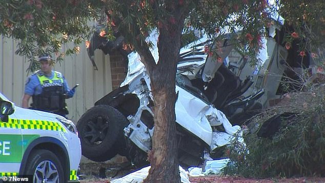 Emergency services were called to reports that a white Holden Colorado car left the road and crashed into the back wall of a house adjacent to Orrong Rd in Carlisle about 5.10am on Saturday.