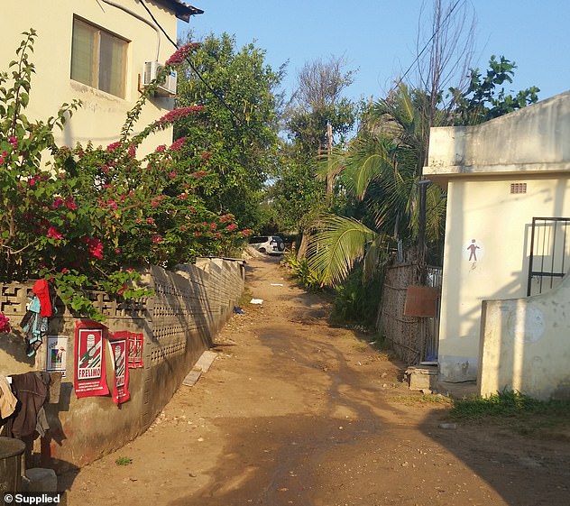 Elly's body was dumped outside this grim public toilet block near the heart of Tofo