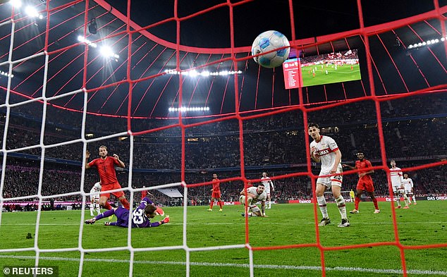 Bayern struck three times in 23 minutes through Kane, who now has eight goals this season