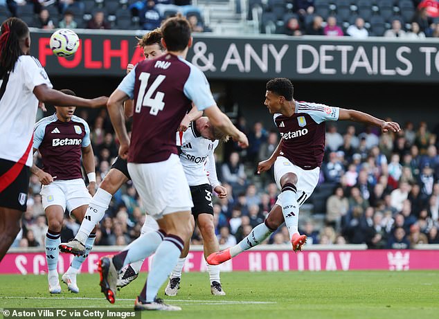 England striker Ollie Watkins (right) has been crucial to Villa's sensational rise under Emery