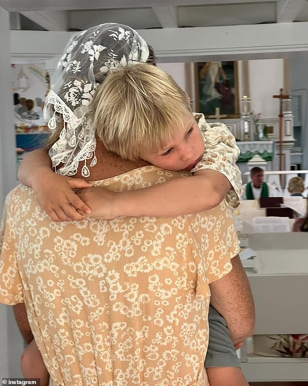 “It hurts terribly and we miss Andrew more than words can express,” his father said in a heartbreaking Instagram post. In the photo: Andrew is held by his mother Kyah