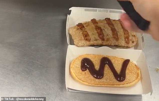 At first glance, the McRib patty is an ambiguously shaped rectangle of meat that, despite its name, contains no bones or any suggestion that it was ever attached to anything.