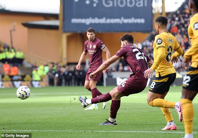 Josko Gvardiol got City back on level terms in the first half with a stunning goal from the edge of the penalty area