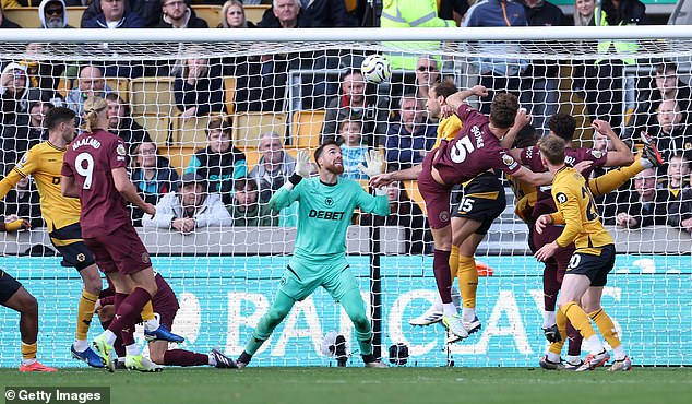 The England international's potential winner was followed by a VAR check for possible offside