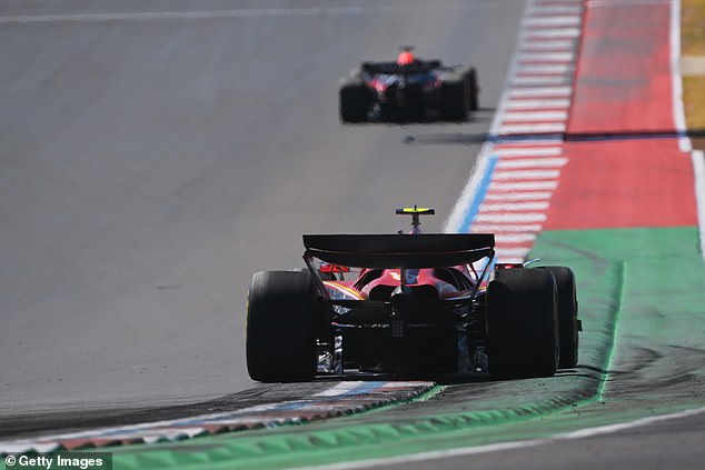 Ferrari claimed a one-two as Carlos Sainz Jnr finished second behind teammate Leclerc