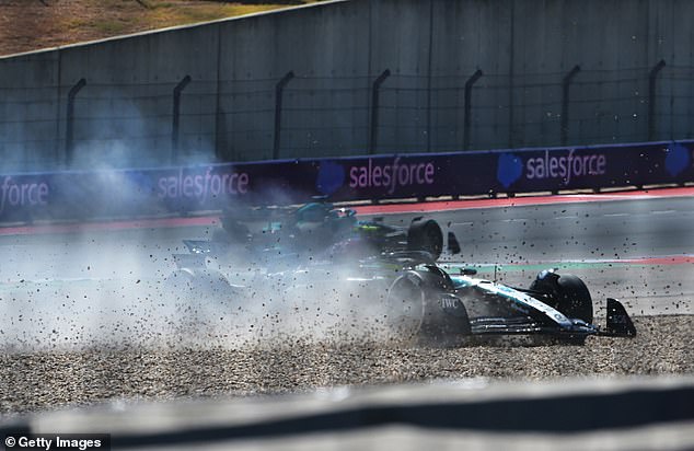 Lewis Hamilton failed to finish the race on Sunday after crashing on his third lap