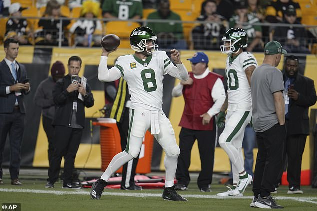 Aaron Rodgers and the Jets will take on the Steelers in Pittsburgh on Sunday night