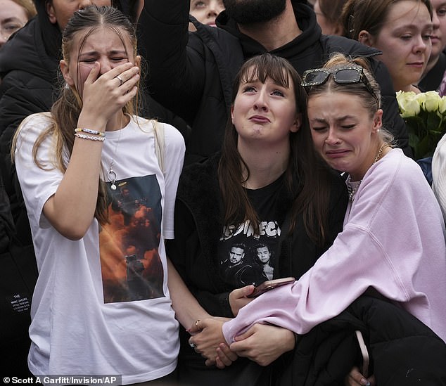 Tearful fans gathered in London yesterday to mourn the star after he fell to his death from a balcony at the CasaSur Hotel in Buenos Aires on Wednesday