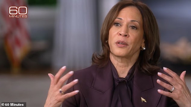 Harris sat for an interview on the flagship program broadcast last Monday and was asked about the Israeli invasion of Gaza