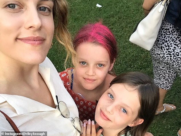 Priscilla said the twins, pictured years ago with older sister Riley Keough, are 'fun to be with'