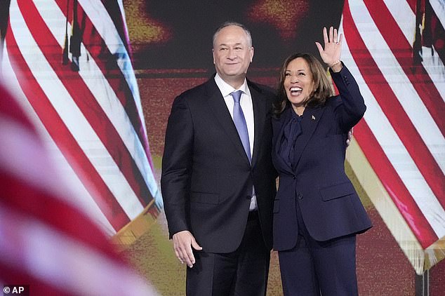 Michael Emhoff and Barbara Emhoff, who raised Doug in New Jersey, previously appeared at a Seniors for Harris event for the vice president's campaign