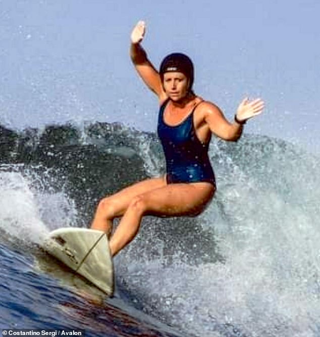 Manfrini (photo) had previously talked about her love for surfing in Indonesia