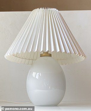 An online vintage decor store is selling a similar lamp, which it says is from the late 70s/early 80s, for $1,027