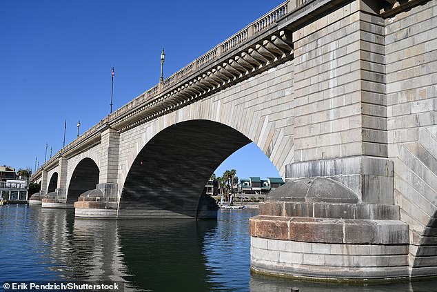 Despite some missteps involving placing stones upside down or in the wrong order, the completed bridge was the spitting image of the original version in Britain