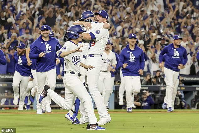 Los Angeles defeated the New York Mets to win the NL Championship on Sunday night