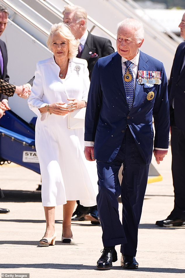 King Charles and Queen Camilla landed in Canberra on Monday to continue their six-day tour of Australia