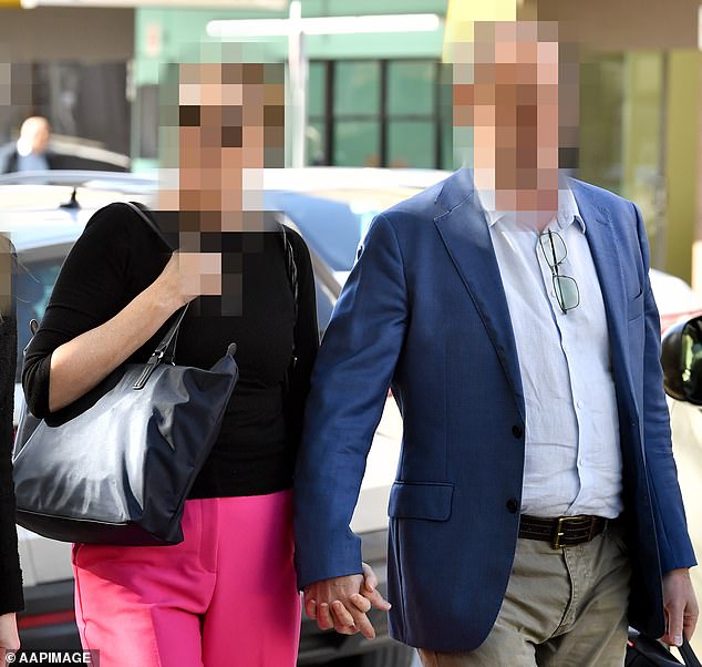 William's foster mother was named detectives' top person in 2021 amid allegations she hid the toddler's body after he died of 'misadventure' (pictured, William's foster parents in September 2023)