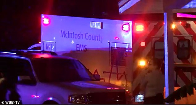 The McIntosh County Sheriff's Office was responding late Saturday evening