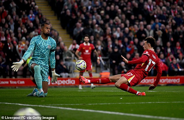 The 23-year-old celebrated becoming a father for the first time by scoring his first league goal of the season