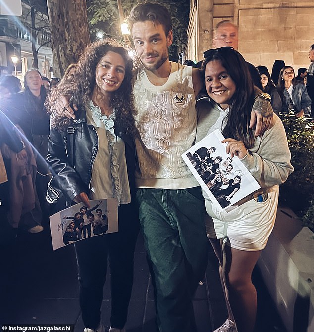 Payne with fans in Argentina in the days leading up to his death