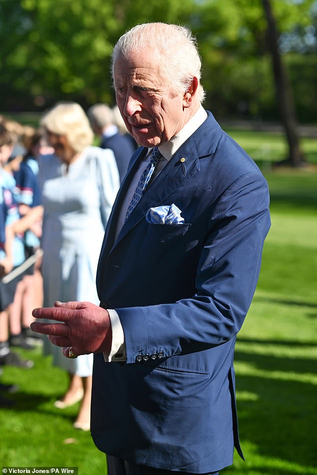 The king addressed the group of young children – who appeared to be of primary school age: “Good luck with all your dreaded exams.”