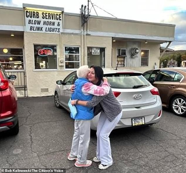 Longtime customers greet the staff like old friends before the restaurant closes for good