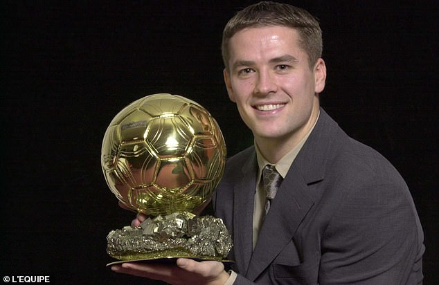 The last English striker to win the award was Michael Owen, in 2001