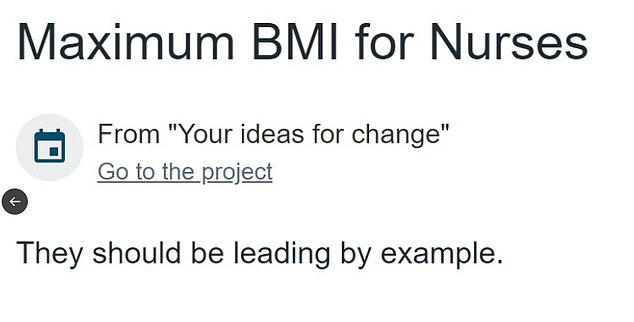 Yet the online consultation website, which publishes all responses immediately, has seen Britons flood the site with not-so-serious suggestions, including 'mandatory euthanasia' and free cinema tickets on the NHS.