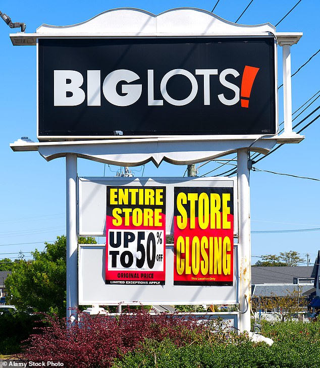 The Big Lots store in Dennis Port, Massachusetts, on Cape Cod, is closing soon and has up to 50 percent off sale