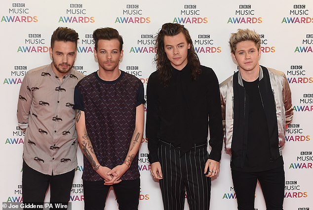 (From left) Liam Payne, Louis Tomlinson, Harry Styles and Niall Horan of One Direction in 2015