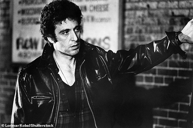 In his memoir Sonny Boy, he opened up about working on the 1980 crime thriller Cruising, which is about a serial killer who targets gay men in the leather scene; pictured in 1980, still from Cruising