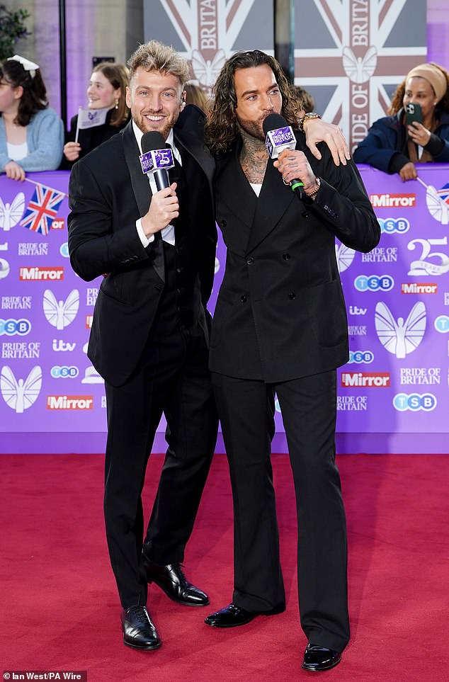 Sam Thompson and Pete Wicks were on hand to host the red carpet at the event