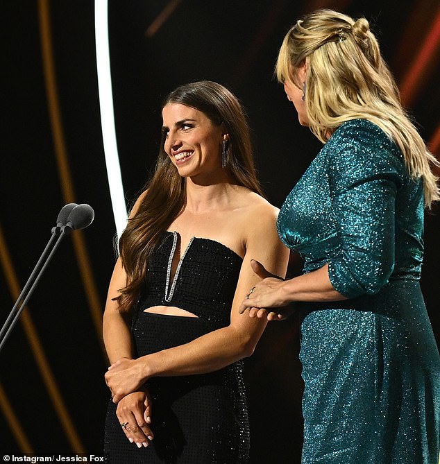 Fox has appeared on multiple magazine covers, has been associated with French beauty brand L'Oréal and has appeared on many television shows including NRL coverage and the Logies (pictured)