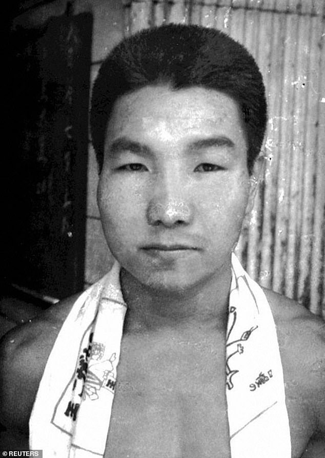 Iwao Hakamada as a young man. He spent most of his life in prison after being convicted of murdering four people in 1966. Mr Hakamada maintained his innocence