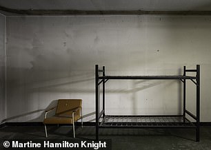 The war rooms are still filled with much of their original furnishings, including bunk beds (pictured) and chairs