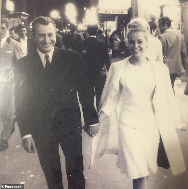 Crash victim Esther Abouab and her husband Joe Abouab pictured in undated photo looking glamorous