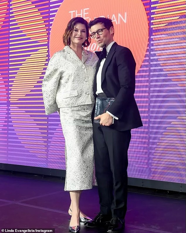 Erdem designer Erdem Moralıoğlu (R) presented her with the Vanguard Award