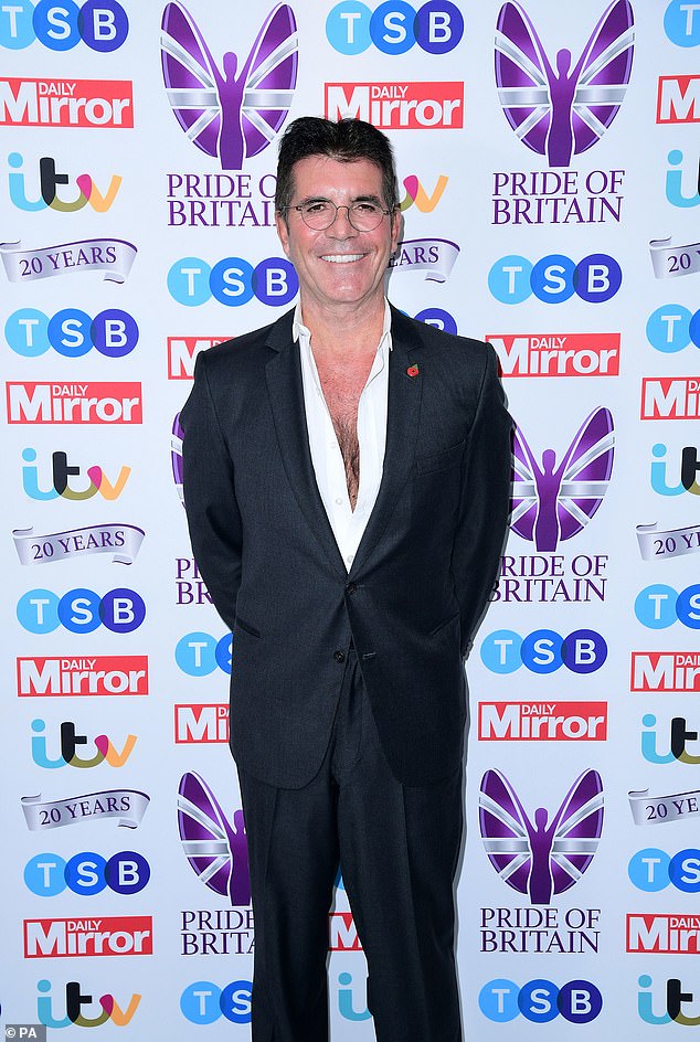 Simon, who has attended many Pride Of Britain events in the past, later took to the stage where he paid tribute to friend and journalist Peter Willis, who died aged 54 and was the mastermind behind the much-loved awards. [pictured at the awards in 2019]