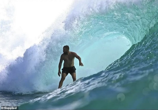 The former professional surfer (photo) was also a surfing coach and couldn't wait to hit the waves with his son