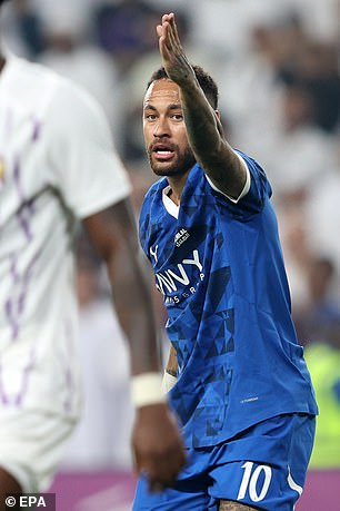 Neymar made a 13-minute cameo as Al-Hilal defeated rivals Al-Ain in a dramatic 5-4 match