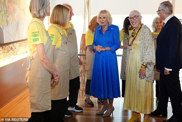 Meanwhile, the Queen was inducted into the Order of the Teaspoon for helping to serve professional chef food to vulnerable customers