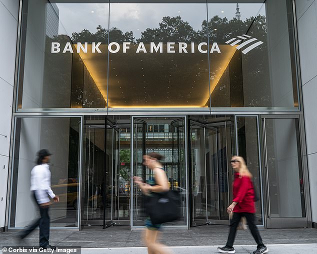 Bank of America has now introduced a time tracking tool that requires employees to report how their time is spent (file photo)