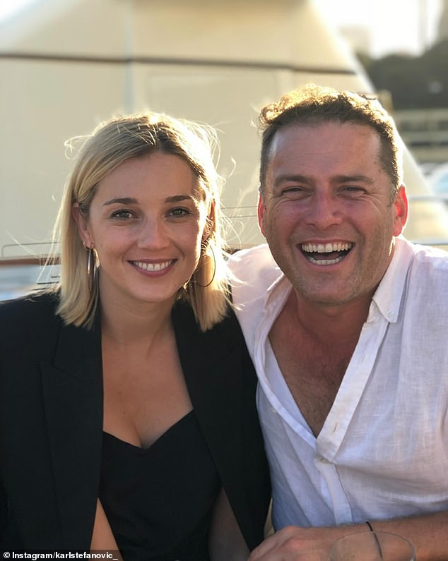 The identity of Popular Today presenter Karl Stefanovic, pictured with his wife Jasmine, has also been stolen and misused by unscrupulous online scammers